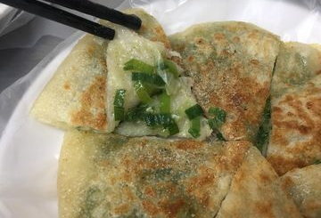 南港舊莊路上超好吃早餐的蔥餅